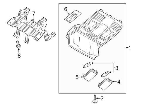Overhead Console for 2021 Mazda CX-9 #0