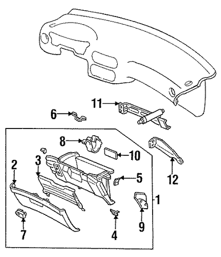 OEM Honda 77550-SR2-A80 - Frame OEM Honda 77550-SR2-A80 - Frame