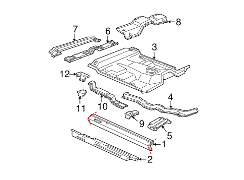 Body/Rocker for 2000 Ford Ranger #1