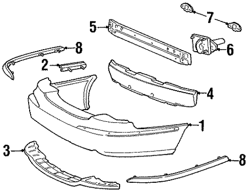 Continental BUMPER & COMPONENTS - REAR