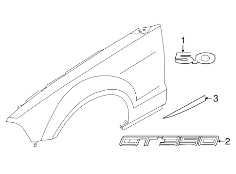 Mustang EXTERIOR TRIM - FENDER