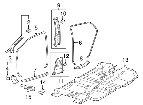 BODY/INTERIOR TRIM - PILLARS for 2016 Toyota Yaris #2