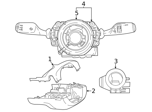 Shroud, Switches & Levers for 2020 BMW M340i #0