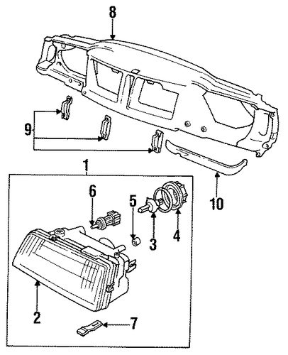 850 BULBS - CHASSIS