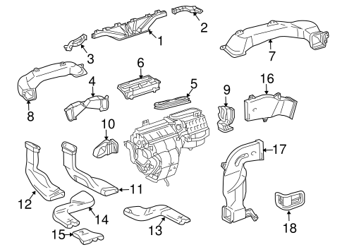 BODY/DUCTS for 2006 Toyota Highlander #1