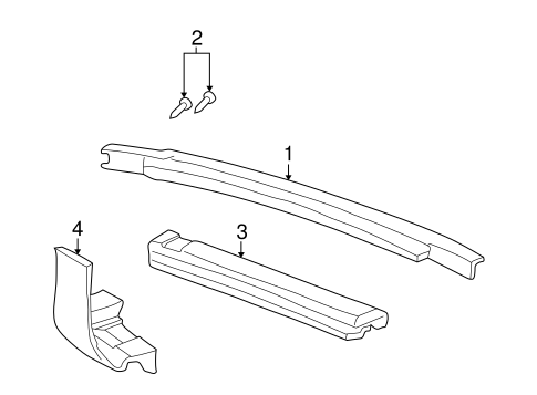 Body/Radiator Support for 2005 Buick LeSabre #1