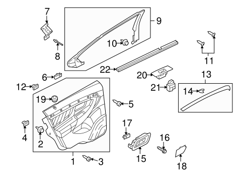Electrical/Front Door for 2013 Ford Taurus #2