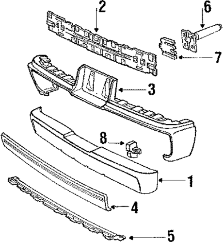 Mark VII BUMPER & COMPONENTS - REAR
