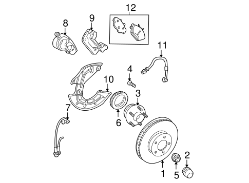 Brakes/Anti-Lock Brakes for 2002 Ford Mustang #2
