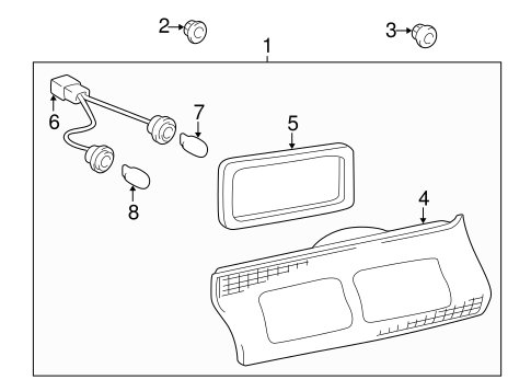 ELECTRICAL/COMBINATION LAMPS for 1997 Toyota Camry #2