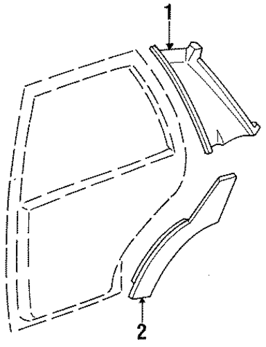 Tracer INTERIOR TRIM - QUARTER PANELS