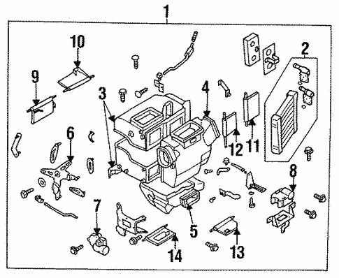 Heater for 1995 Nissan Quest #0