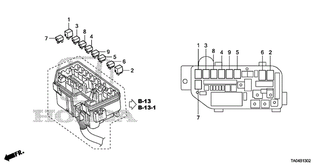 Electrical/Exhaust/Heater/Fuel/Control Unit (Engine Room) (2) for 2008 Honda ACCORD SEDAN #1