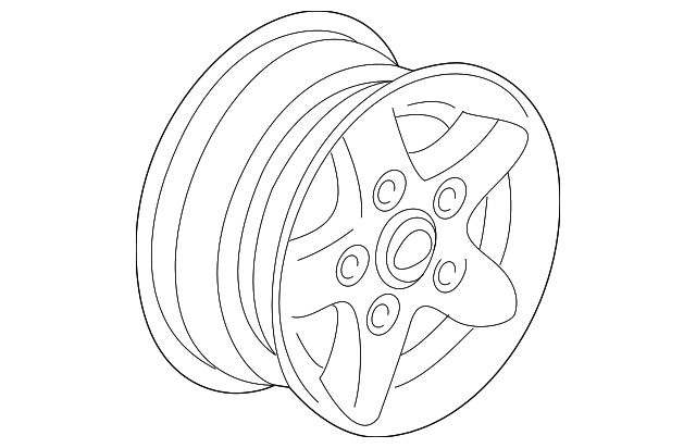 ANR4847MNH WHEEL, ALLOY