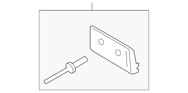 DS7Z-17A385-AA LICENSE BRACKET