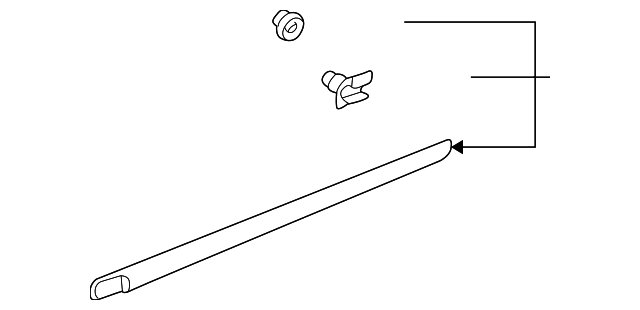 5142633 Деталь BODY SIDE MLDG, LEFT