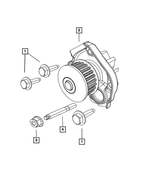 Water Pump and Related Parts for 2015 Jeep Renegade #0