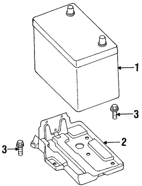 Battery for 1995 Nissan Sentra #0