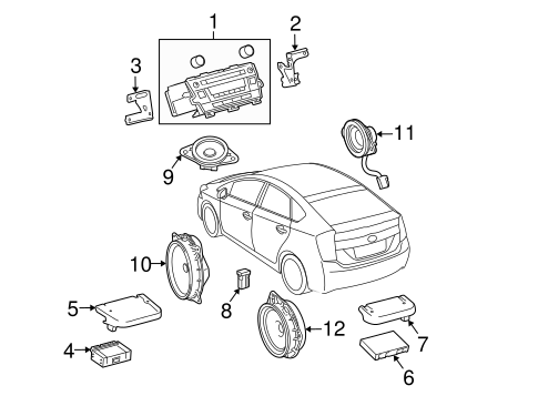 BODY/SOUND SYSTEM for 2015 Toyota Prius Plug-In #1