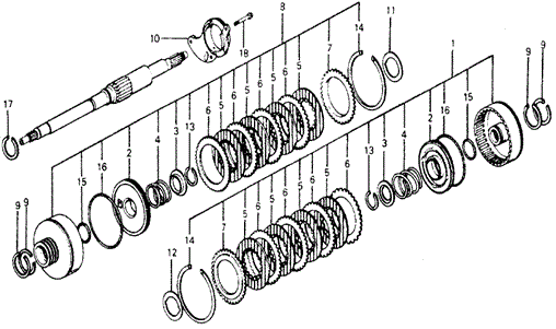 TRANSMISSION - HONDAMATIC/AT CLUTCH for 1978 Honda ACCORD HATCHBACK #1