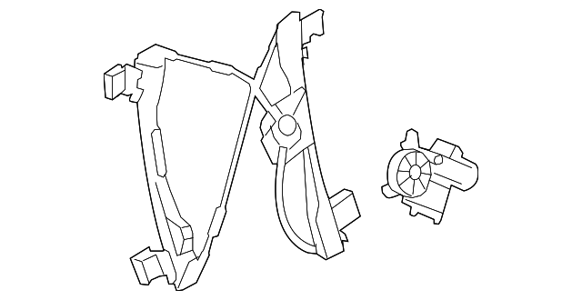 25943968 Деталь WINDOW REGULATOR, LEFT