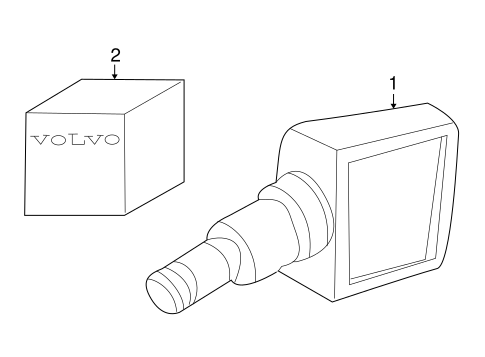 S60 TIRE PRESSURE MONITOR COMPONENTS