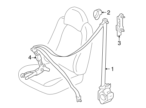 Mariner FRONT SEAT BELTS