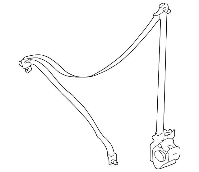 6M6Z-78611B09-AAB Деталь RETRACTOR ASSY, LEFT