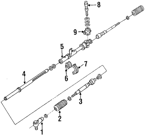 Festiva STEERING GEAR & LINKAGE 3