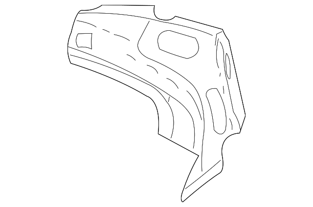 XW4Z54280C06AA Деталь INNER PANEL SUPPORT, RIGHT