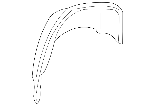 3W4Z5427886AA Деталь INNER WHEELHOUSE, RIGHT