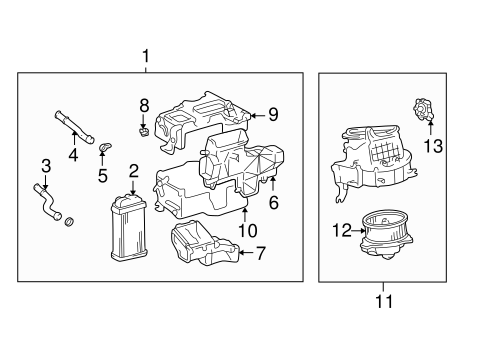 Heater Components for 2000 Toyota Tundra #0