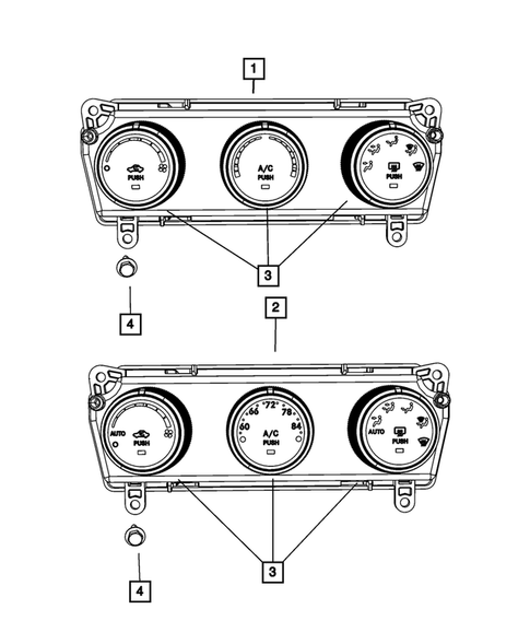 Air Conditioner and Heater Controls for 2015 Jeep Compass #1