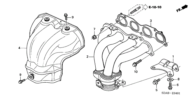 ENGINE/EXHAUST MANIFOLD (L4) for 2005 Honda ACCORD SEDAN #1