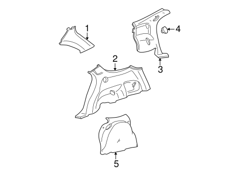Taurus INTERIOR TRIM - QUARTER PANELS 2
