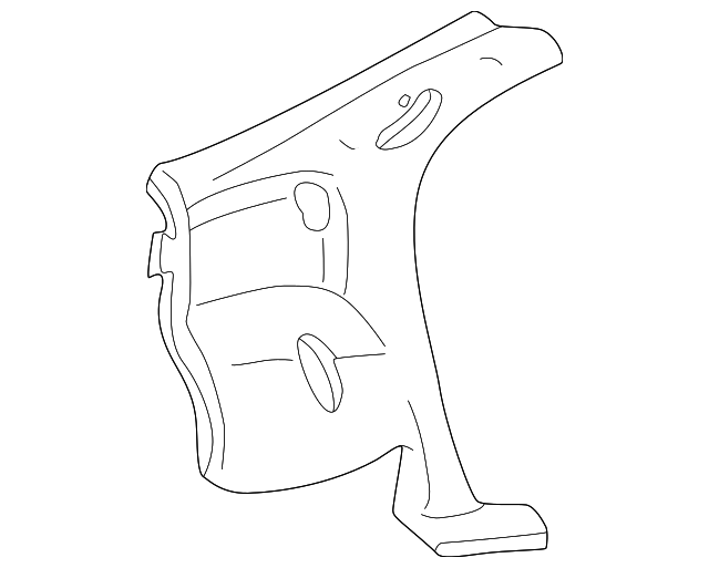 YF1Z7431013ABA Деталь QTR TRIM PANEL, LEFT