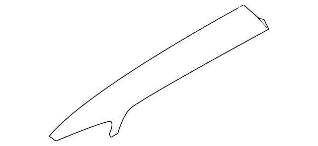 C2C18746LFJ Деталь WINDSHIELD PILLAR TRIM, RIGHT