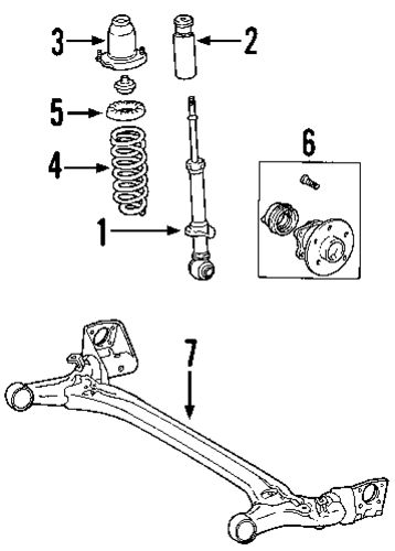 REAR SUSPENSION/REAR SUSPENSION for 2008 Toyota Corolla #1