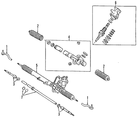 STEERING/STEERING GEAR & LINKAGE for 1998 Toyota Supra #1