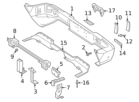 Bumper & Components - Rear for 2020 Mercedes-Benz G 550 #0