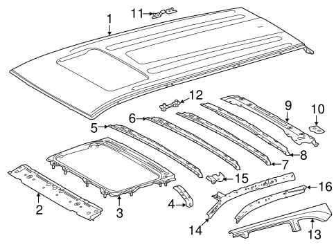 BODY/ROOF & COMPONENTS for 2014 Toyota Highlander #1