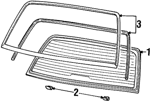 Town Car GLASS & HARDWARE - BACK