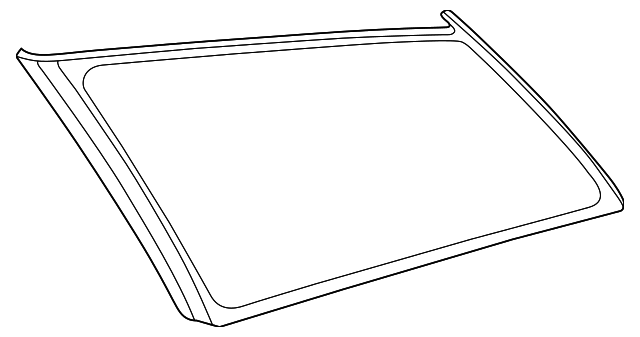 88969747 Деталь QUARTER GLASS, RIGHT