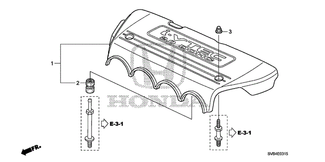 ENGINE/ENGINE COVER (2.0L) for 2010 Honda CIVIC COUPE #1