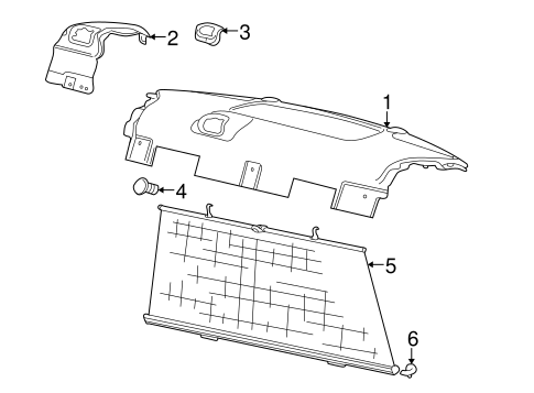 X-Type INTERIOR TRIM - REAR BODY