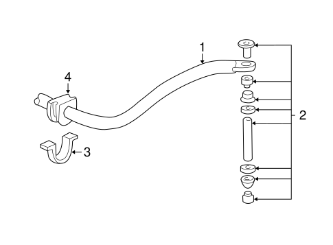 Yukon XL 1500 STABILIZER BAR & COMPONENTS