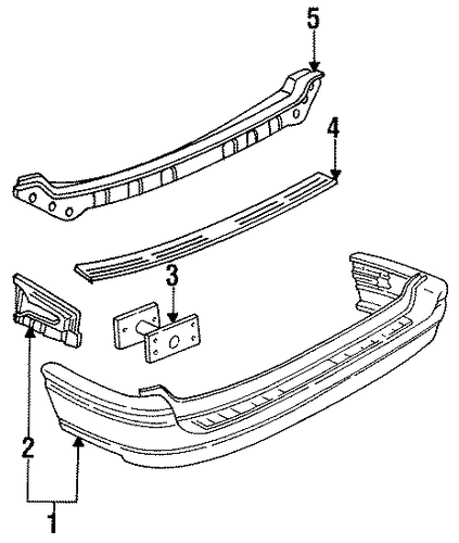 Sable BUMPER & COMPONENTS - REAR