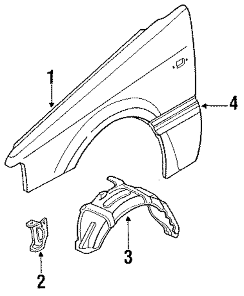 Tracer EXTERIOR TRIM - FENDER