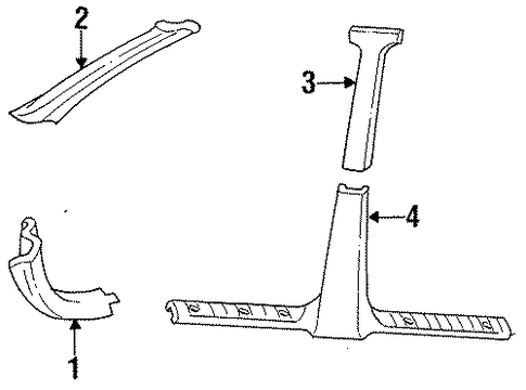 Sable INTERIOR TRIM - PILLARS 2