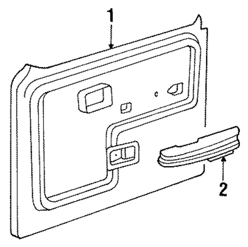 F-350 INTERIOR TRIM - REAR DOOR
